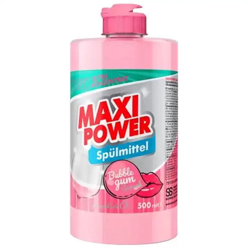 Средство для мытья посуды Maxi Power Babble Gum, 1 л, DS7653 купить недорого в Украине, фото 1