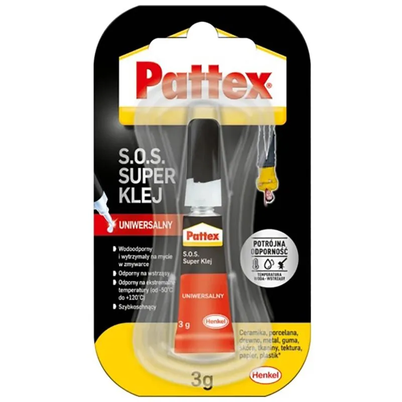 Супер клей Pattex, 3 г, 1692510 купить недорого в Украине, фото 1