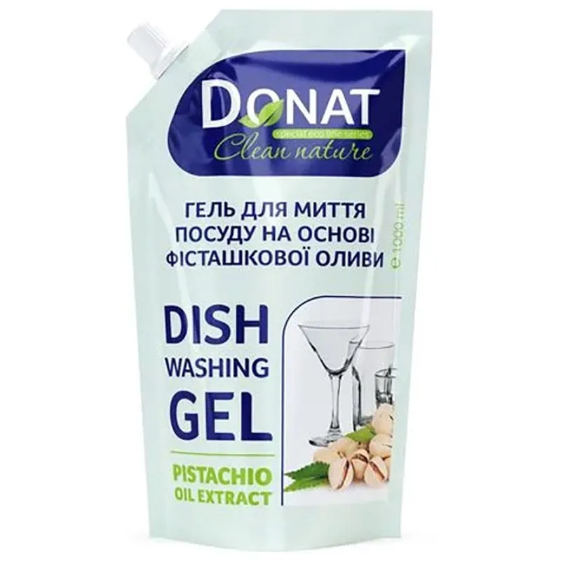 Бальзам для миття посуду Donat Clean Nature, 1 л, дой-пак, 4822174341293 купити недорого в Україні, фото 1