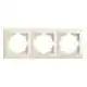 Рамка тримісна Gunsan Visage, кремова, VS 2812143, фото 1 Рамка тримісна Gunsan Visage, кремова, VS 2812143 купити недорого в Україні, фото 1