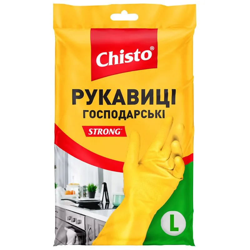 Рукавички латексні Chisto, L, RLL1 купити недорого в Україні, фото 1