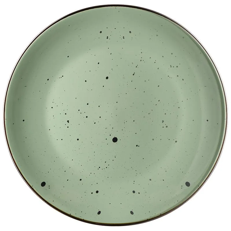 Тарелка обеденная Ardesto Bagheria Pastel Green, 26,5 см, зеленый, AR2926GGC купить недорого в Украине, фото 1