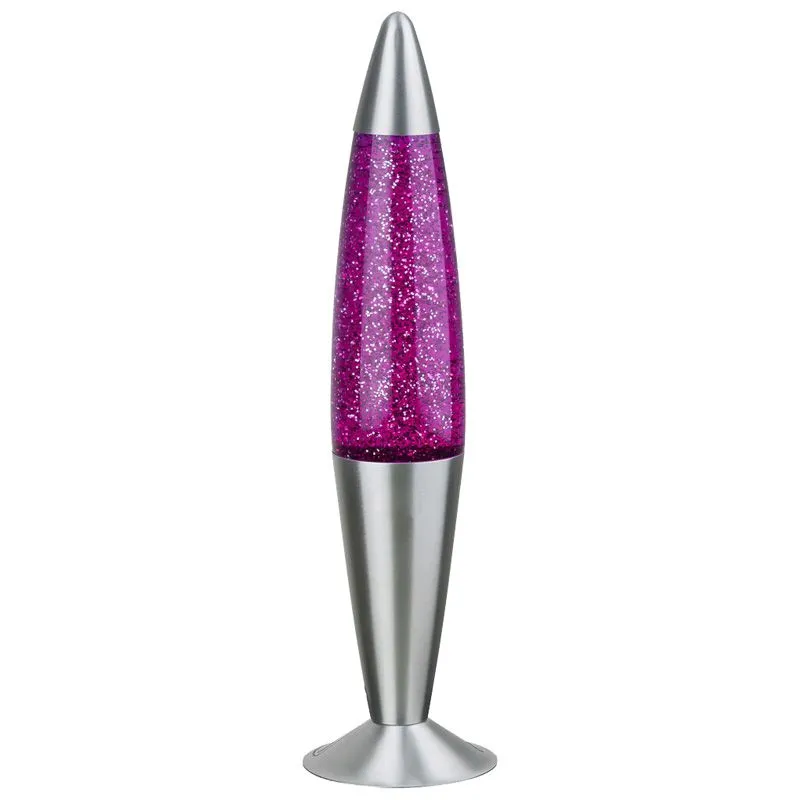 Світильник настільний Rabalux Glitter, 25 Вт, E14, срібло / фіолетовий, 4115 купити недорого в Україні, фото 1