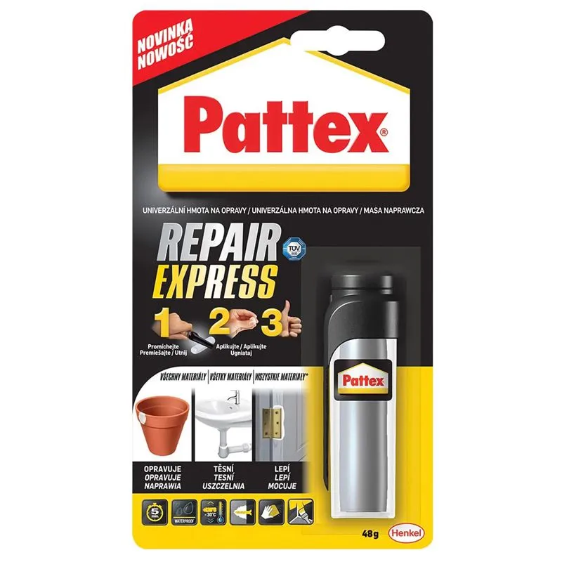 Клей епоксидний Pattex Repair Express, 48 г, 2668482 купити недорого в Україні, фото 1