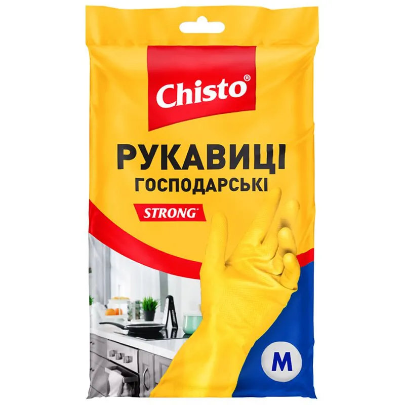 Рукавички латексні Chisto, M, RLM1 купити недорого в Україні, фото 1