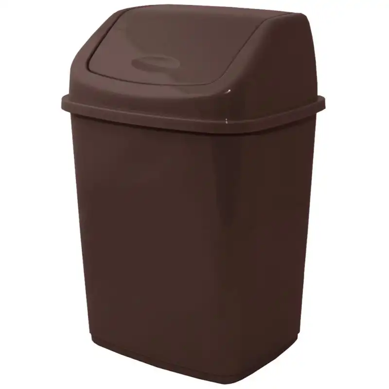 Ведро для мусора Алеана, 18 л, темно-коричневый, 122065 купить недорого в Украине, фото 1