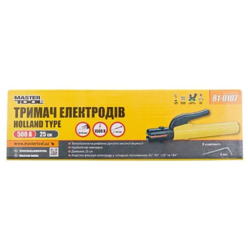 Тримач електродів Master Tool Holland type, 500А, 81-0107 купити недорого в Україні, фото 2