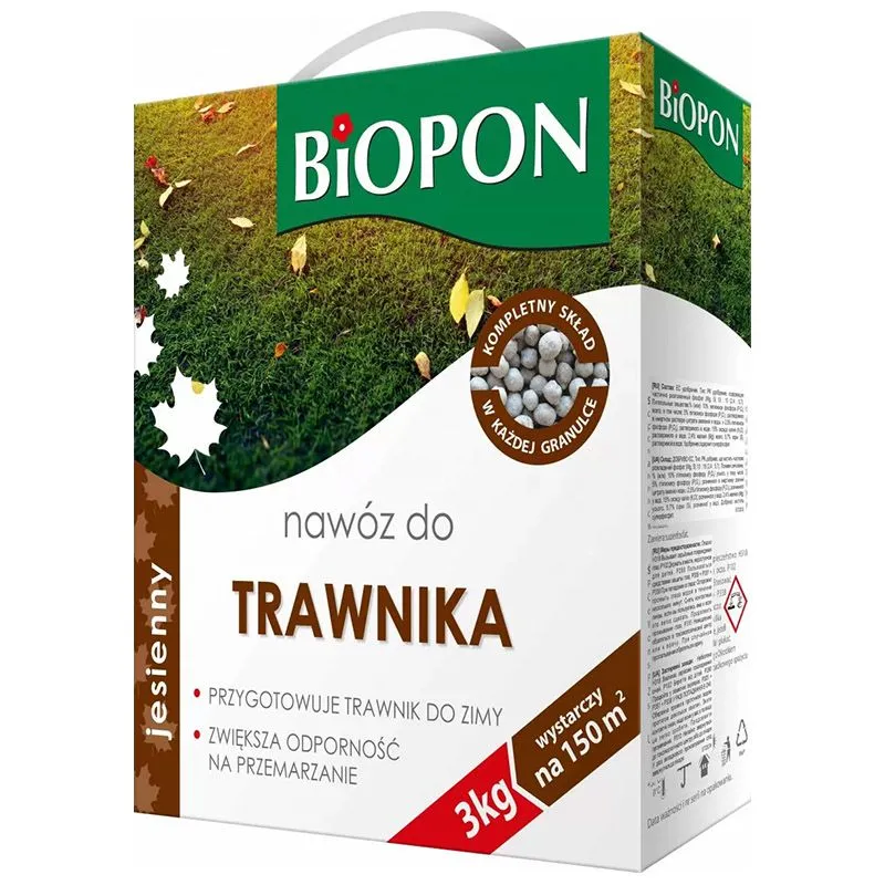 Добриво для газонів Biopon Осінь, 3 кг купити недорого в Україні, фото 1