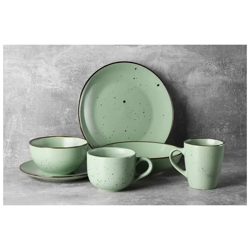 Тарілка для супу Ardesto Bagheria Pastel green, 20 см, зелений, AR2920GGC, фото 2 Тарілка для супу Ardesto Bagheria Pastel green, 20 см, зелений, AR2920GGC купити недорого в Україні, фото 2