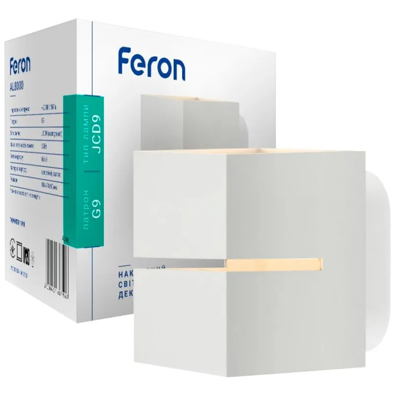 Накладной светильник Feron AL8000, G9, белый, 7363 купить недорого в Украине, фото 2