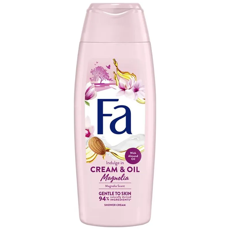 Гель для душу Fa Cream&Oil Magnolia, 250 мл, 2891926 купити недорого в Україні, фото 1