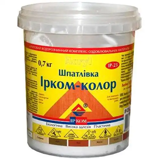 Шпаклівка для дерева Ірком ІР-23, 0,7 кг, біла купити недорого в Україні, фото 2