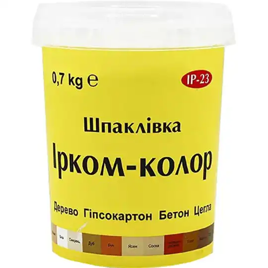 Шпаклівка для дерева Ірком ІР-23, 0,7 кг, дуб купити недорого в Україні, фото 1