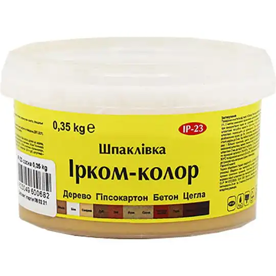 Шпаклівка для дерева Ірком IP-23, 0,35 кг, вільха купити недорого в Україні, фото 1