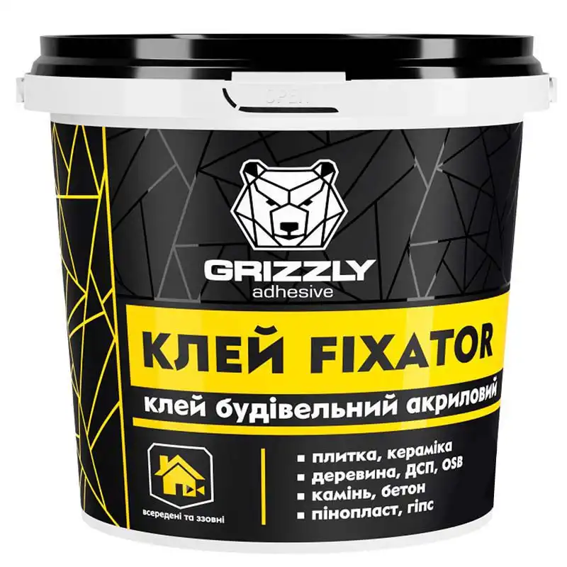 Клей будівельний Grizzly Fixator, 3 кг купити недорого в Україні, фото 1