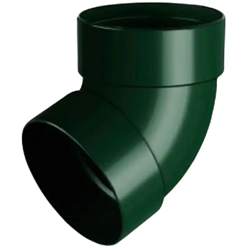 Отвод трубы двухмуфтовый RainWay 67°, 100 мм, зеленый купить недорого в Украине, фото 1