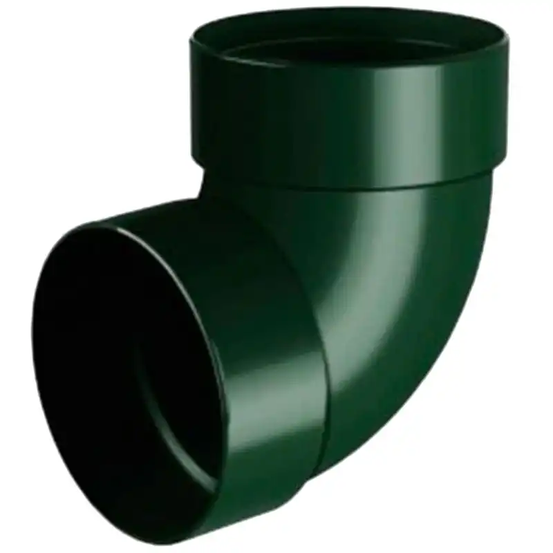 Отвод трубы двухмуфтовый RainWay 87°, 100 мм, зеленый купить недорого в Украине, фото 1