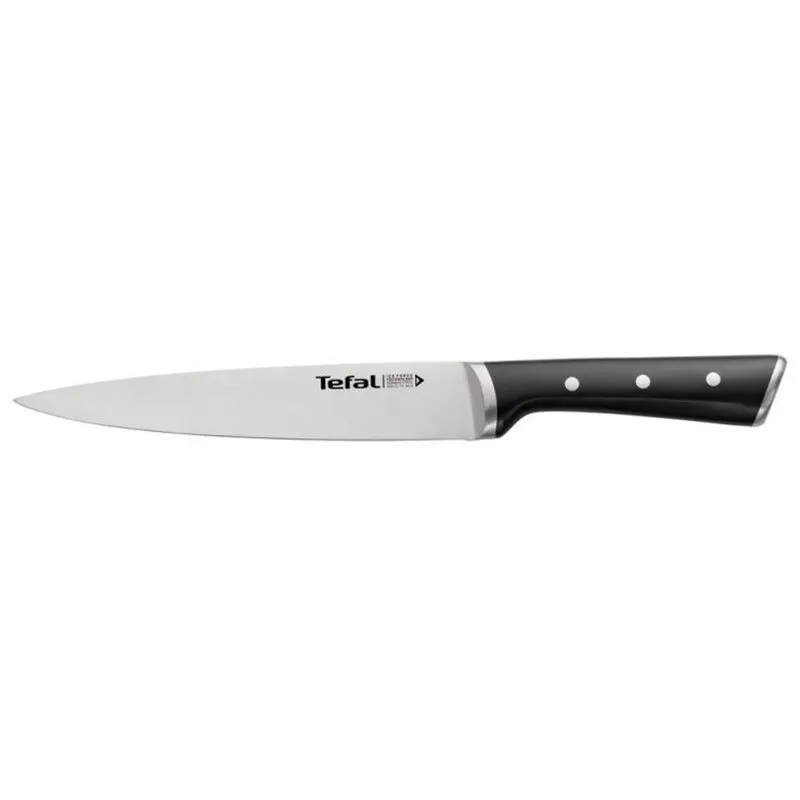 Нож поварской Tefal Ice Force, 20 см, черный, K2320714 купить недорого в Украине, фото 1