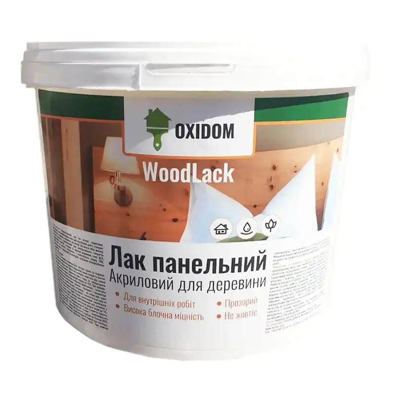Лак панельний Oxidom, 3 кг, шовково-матовий купити недорого в Україні, фото 1