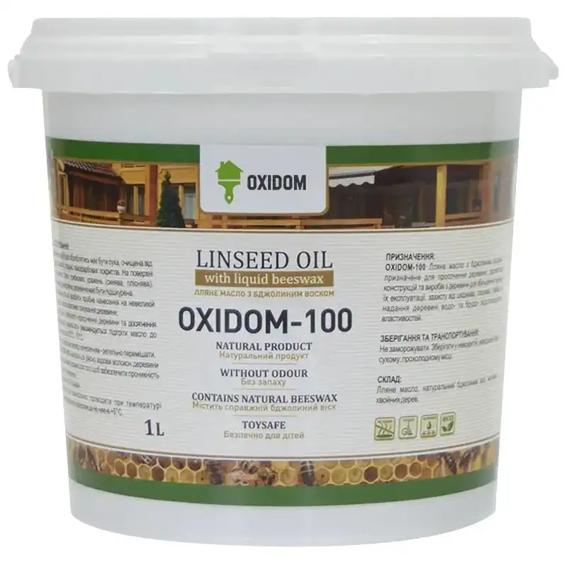 Масло-воск Oxidom-100, 1 л купить недорого в Украине, фото 1