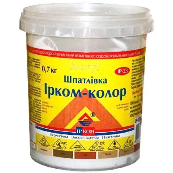 Шпаклівка для дерева Ірком ІР-23, 0,7 кг, вільха купити недорого в Україні, фото 2