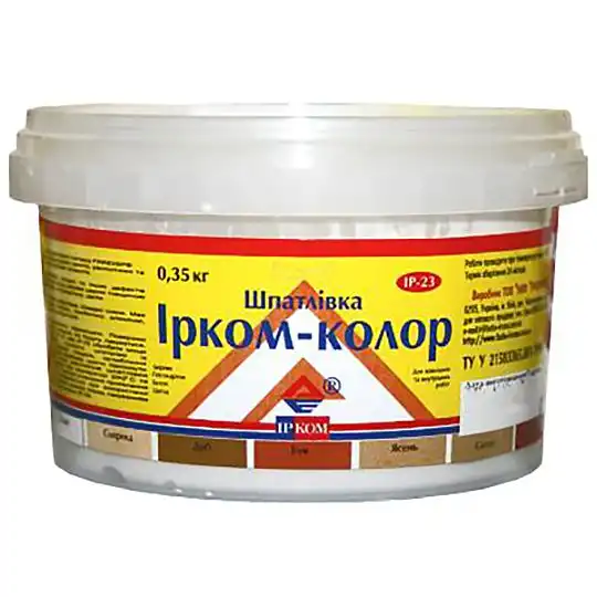 Шпаклевка для дерева Ирком ІР-23, 0,35 кг, сосна купить недорого в Украине, фото 2