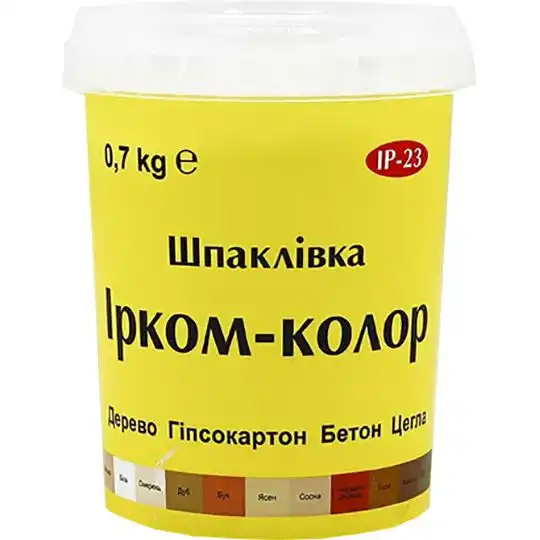 Шпаклевка для дерева Ирком ІР-23, 0,7 кг, сосна купить недорого в Украине, фото 1