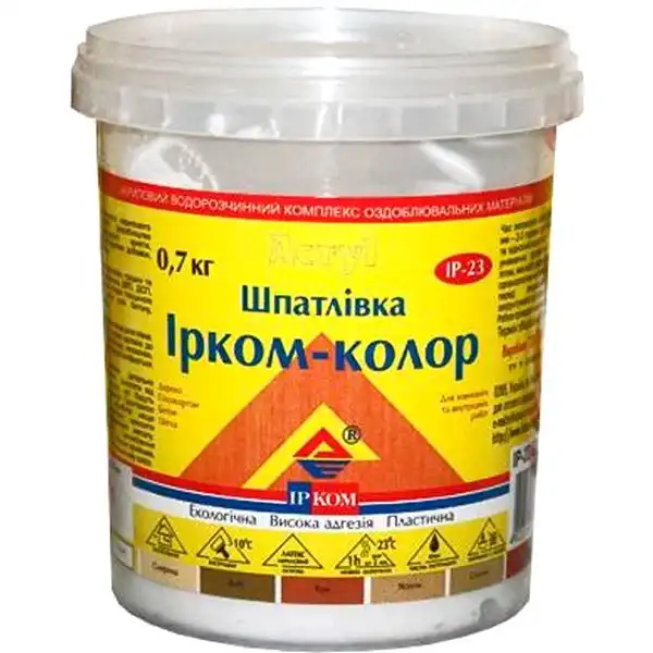 Шпаклевка для дерева Ирком ІР-23, 0,7 кг, сосна купить недорого в Украине, фото 2