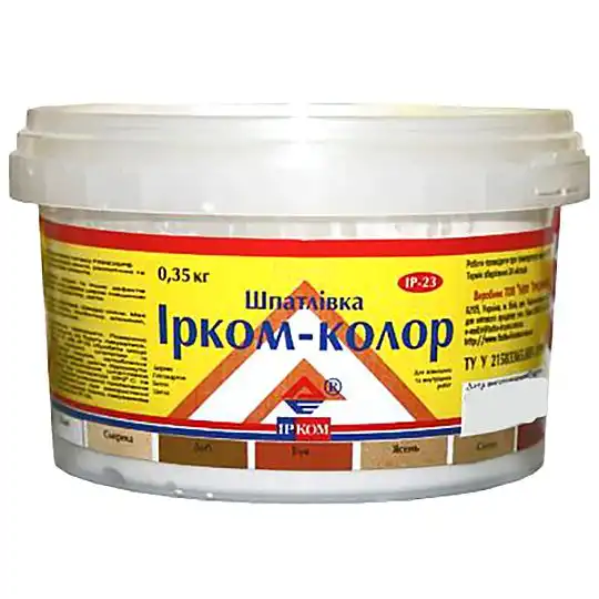 Шпаклівка для дерева Ірком IP-23, 0,35 кг, бук купити недорого в Україні, фото 2
