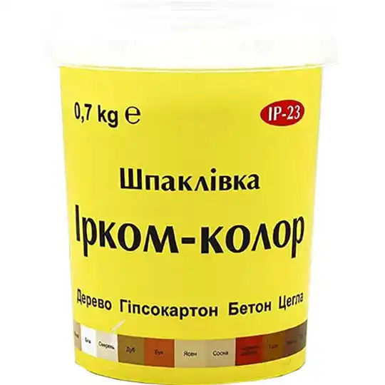 Шпаклевка для дерева Ирком ІР-23, 0,7 кг, бук купить недорого в Украине, фото 1