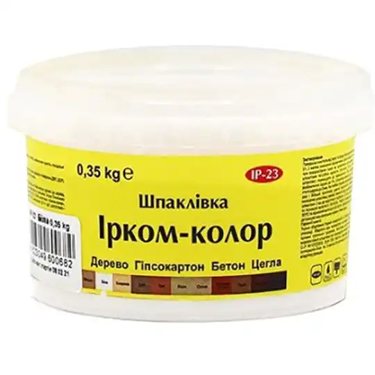 Шпаклівка для дерева Ірком ІР-23, 0,35 кг, червоне дерево купити недорого в Україні, фото 1