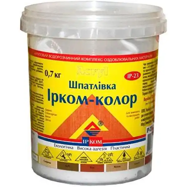 Шпаклевка для дерева Ирком ІР-23, 0,7 кг, ель купить недорого в Украине, фото 2