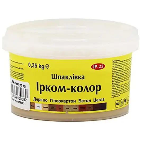 Шпаклівка для дерева Ірком ІР-23, 0,35 кг, ясень купити недорого в Україні, фото 1