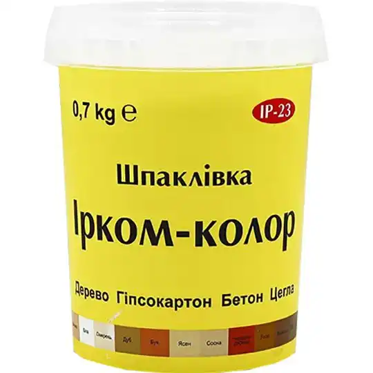 Шпаклівка для дерева Ірком ІР-23, 0,7 кг, ясень купити недорого в Україні, фото 1