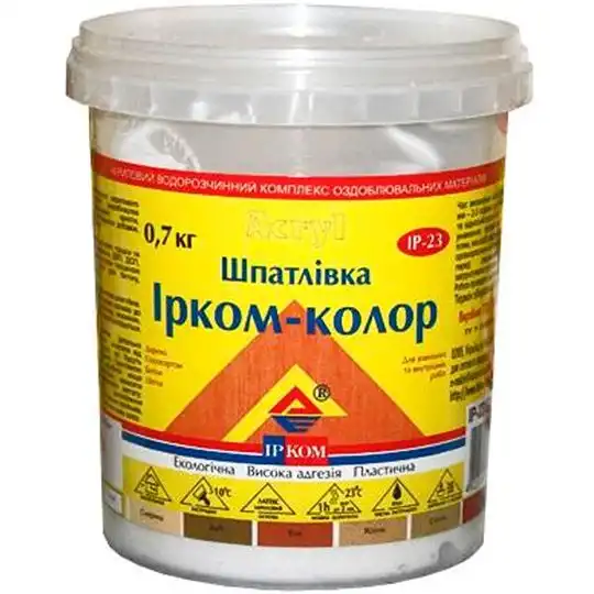 Шпаклівка для дерева Ірком ІР-23, 0,7 кг, ясень купити недорого в Україні, фото 2