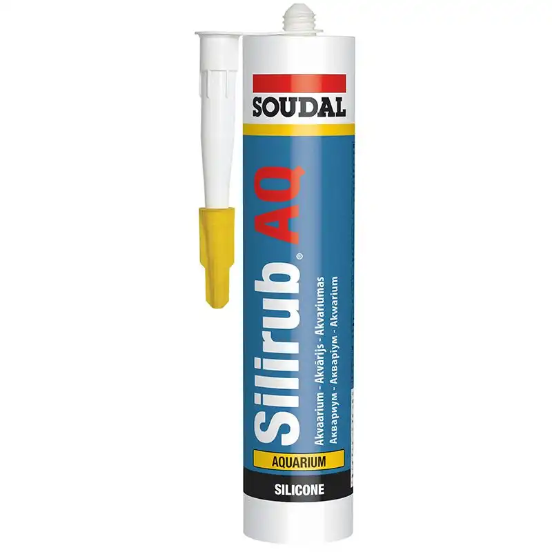 Клей-герметик Soudal Silirub AQ, 310 мл, чорний купити недорого в Україні, фото 1