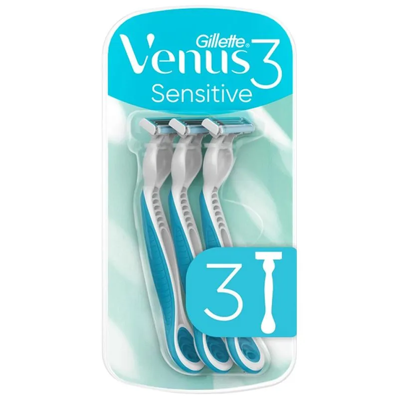 Бритви одноразові Gillette Venus 3 Sensitive, 3 шт купити недорого в Україні, фото 1
