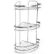 Полиця для ванної кімнати Vanstore кутова, 3 яруси, хром, 02650 купити недорого в Україні, фото 1