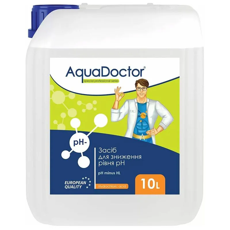 Засіб для зниження рівня pH AquaDoctor Minus HL, 10 л, PHMHL-10 купити недорого в Україні, фото 1