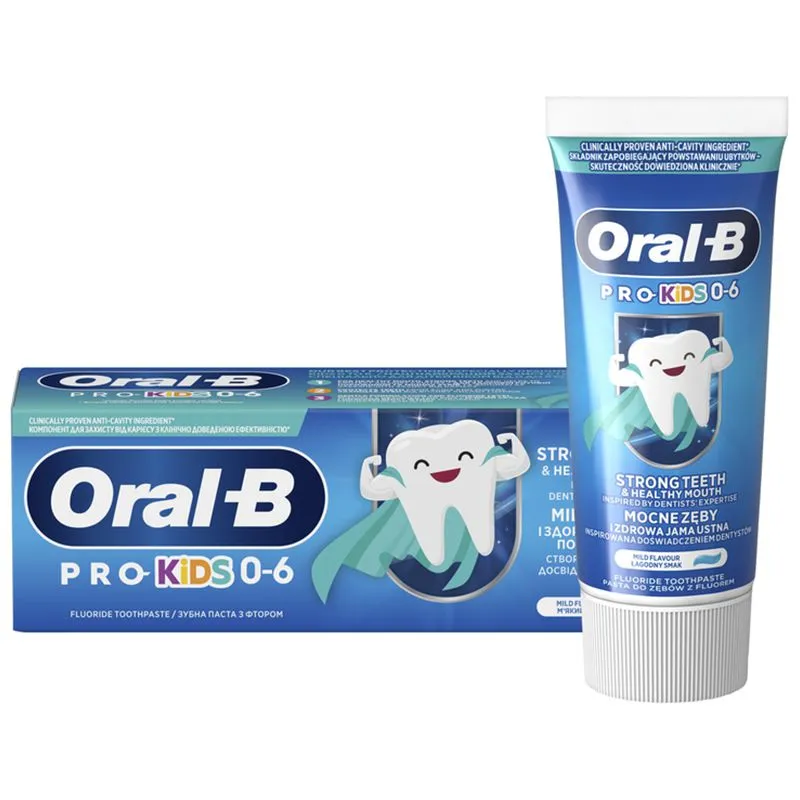 Зубна паста Oral-B Pro Kids для дітей до 6 років, 50 мл купити недорого в Україні, фото 2