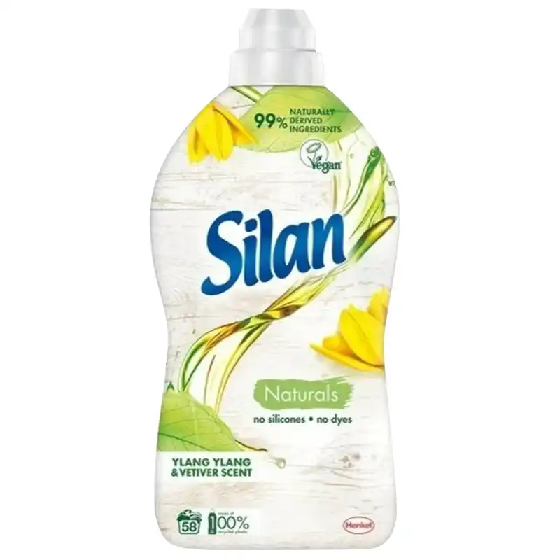 Ополаскиватель Silan Naturals Ароматы Иланг-Иланга и Ветивера, 1450 мл купить недорого в Украине, фото 1