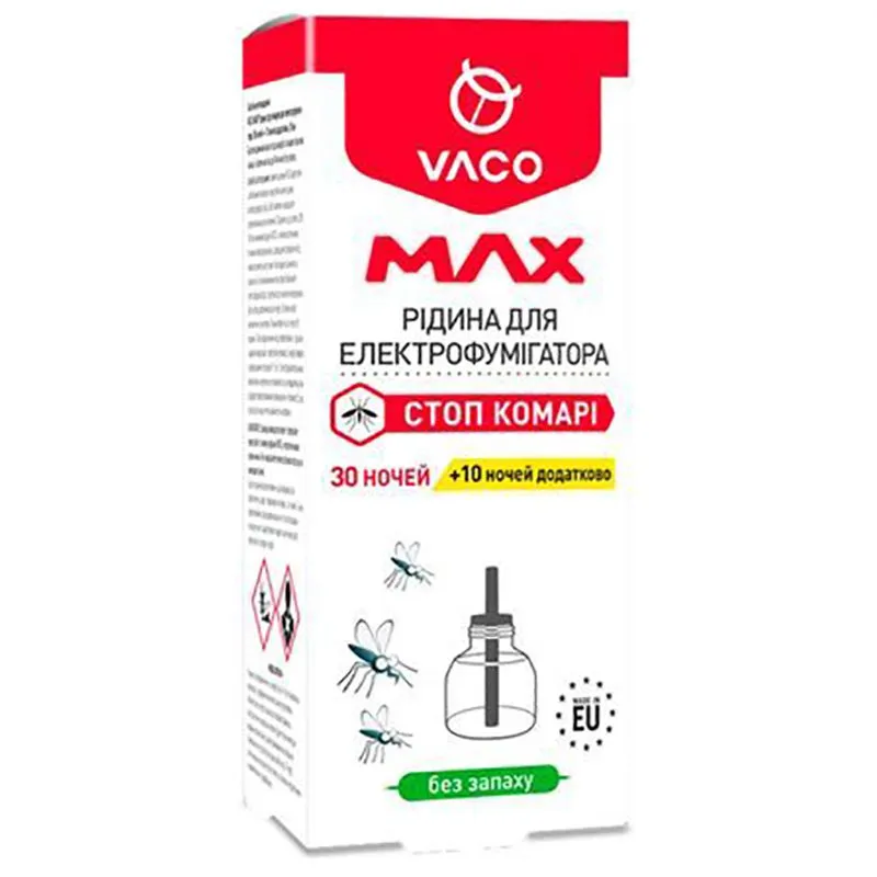 Рідина від комарів Vaco MAX, 30 мл купити недорого в Україні, фото 1