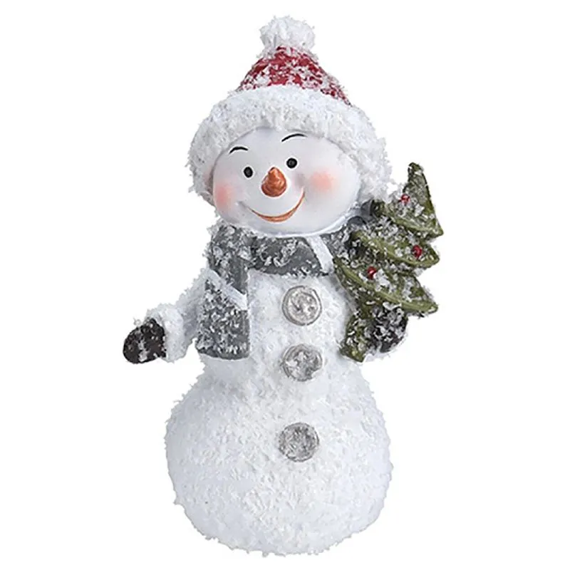 Фигурка новогодняя Koopman Снеговик, 5х4х9 см, в ассортименте, AAA753740 купить недорого в Украине, фото 1