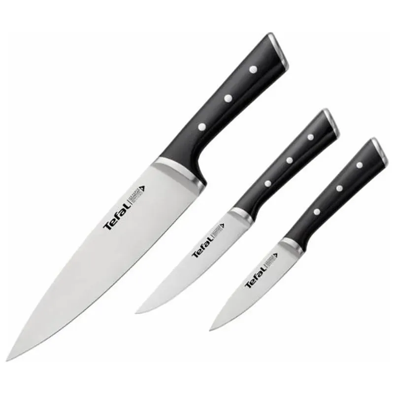 Набор ножей Tefal Ice Force, 9 см, 11 см, 20 см, 3 шт, черный, K2323S74 купить недорого в Украине, фото 2