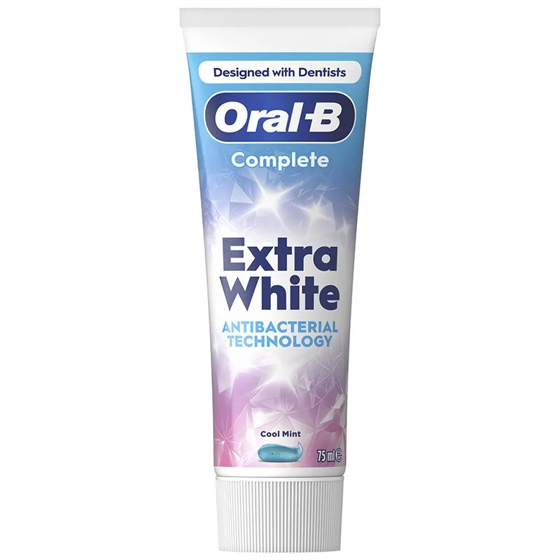 Зубна паста Oral-B Complete Екстравідбілюванна прохолодна м'ята, 75 мл, фото 353899 Зубна паста Oral-B Complete Екстравідбілюванна прохолодна м'ята, 75 мл купити недорого в Україні, фото 353899