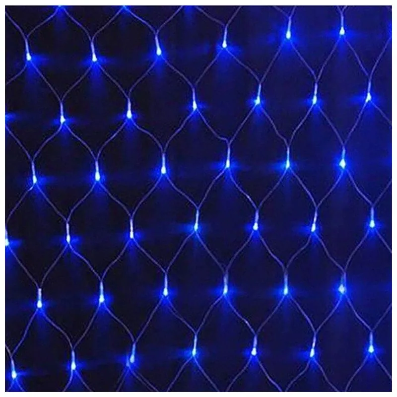 Гірлянда світлодіодна Сітка, 2x1,5 м, 160 LED, синій, 1592-02 купити недорого в Україні, фото 1