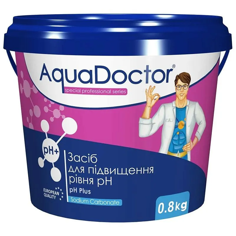 Засіб для підвищення рівня pH AquaDoctor Plus, 0,8 кг, PHP-0,8 купити недорого в Україні, фото 1