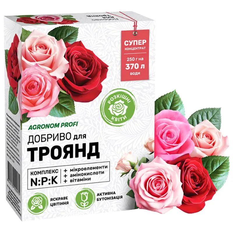 Добриво мінеральне Агроном Профі Троянда, 250 г, 1537.017 купити недорого в Україні, фото 1
