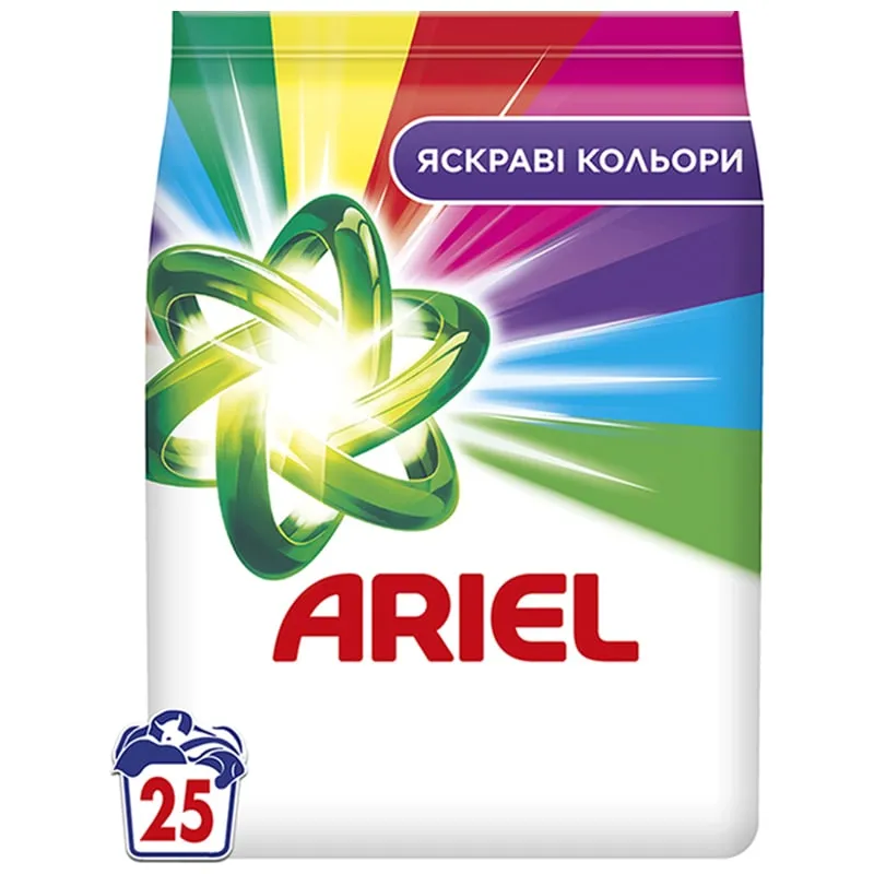 Порошок для машинного прання Ariel Аква-Пудра Color, 3,4 кг, 25 циклів, фото 1 Порошок для машинного прання Ariel Аква-Пудра Color, 3,4 кг, 25 циклів купити недорого в Україні, фото 1