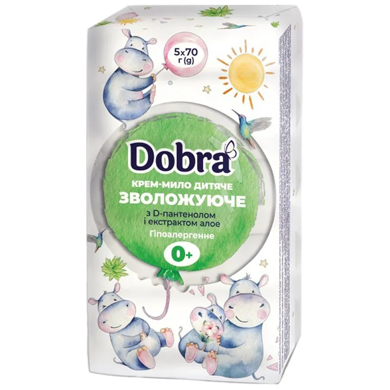Крем-мыло детское Dobra D-пантенол и алоэ купить недорого в Украине, фото 1